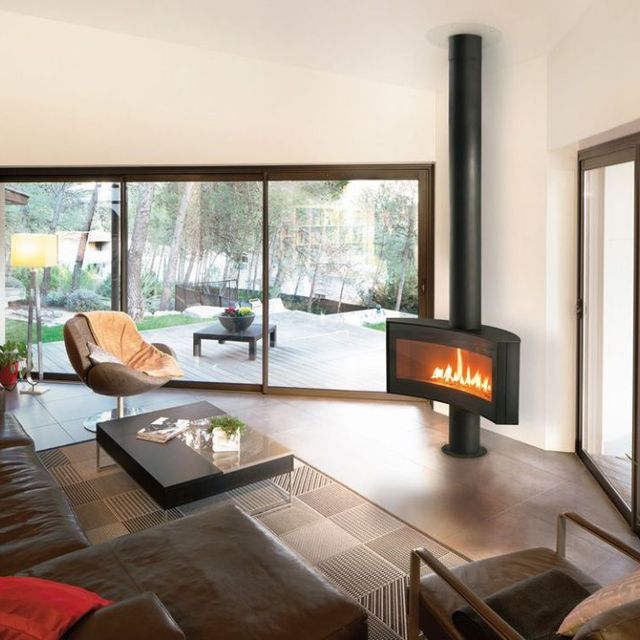 Haard Focus in woonkamer 