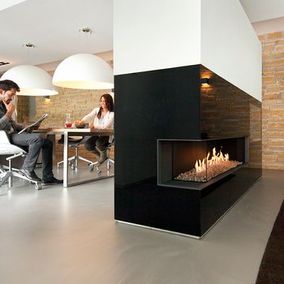 Haard Kalfire zwart luxe 