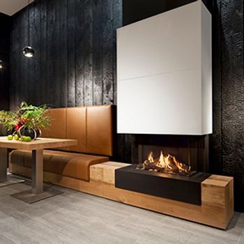 Haard Kalfire modern wit