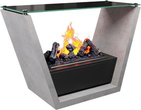 Haard Glen Dimplex grijs 